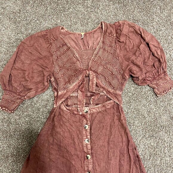 Free People String of Hearts Cutout Maxi Dress - Picture 2 of 5